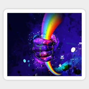 Hold the rainbow Sticker